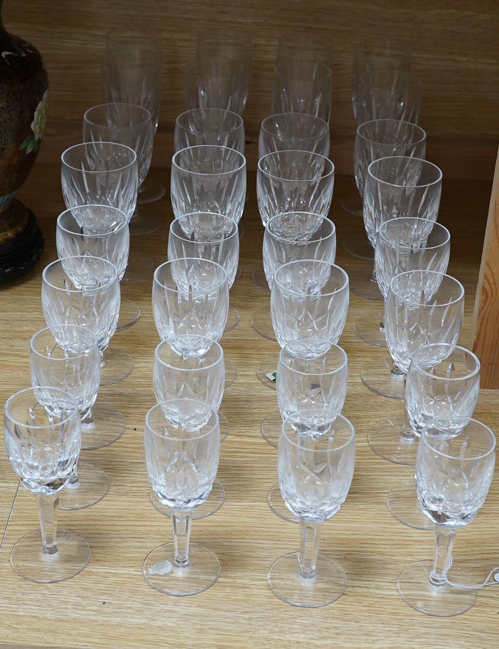 Twenty four Waterford glasses, Kildaire pattern. Condition - good